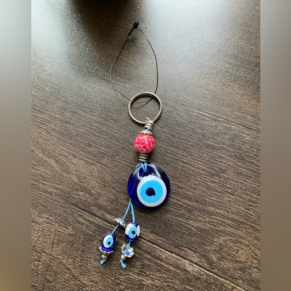 Evil Eye Beaded Keychain - Picture 2 of 2